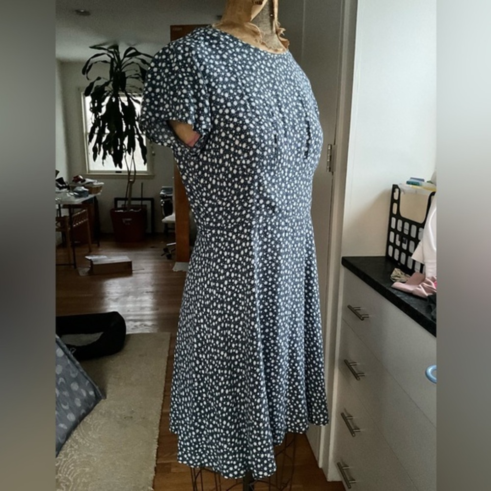 & Other Stories Fit & Flare Flutter Sleeve Mini Dress, keyhole back, 8, MSRP $85